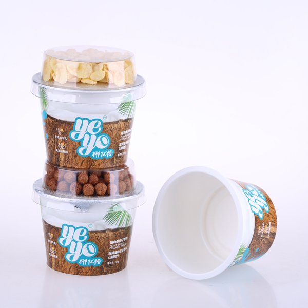 210ml Wholesale Food Grade PP Yogurt Cup with Lid