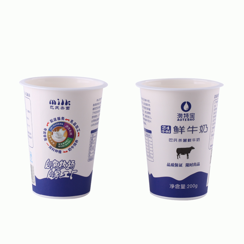8oz Wholesale Custom Logo PP Plastic Yogurt Cup with Lid