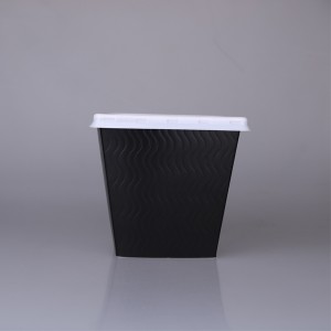 28oz Disposable OEM Square PP Plastic Bowl with...