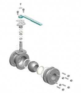 Прецизионное литье из нержавеющей стали/литье по выплавляемым моделям ДВУХЧАСТНЫЙ шаровой клапан с резьбой