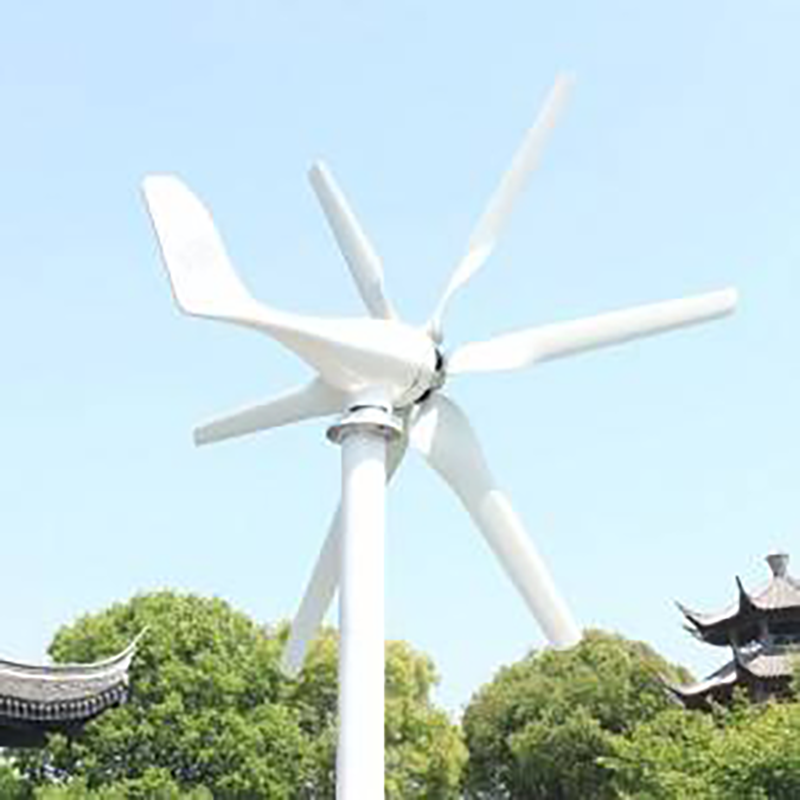 100W 200W 300W NEW DEVELOPED WIND TURBINE GENERATOR WITH 6 BLADES FREE CONTROLLER FOR HOME ROOF