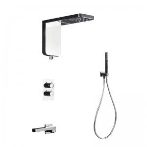 CE Certification Concealed Shower Kit Products - Stainless Steel In-wall Thermostatic 3-function Shower Fixture/Kit – COFE