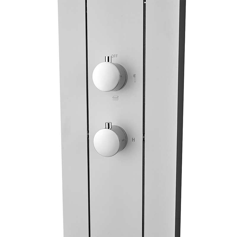 Wall Mounted Thermostatic Stainless Steel Atomizing Massage Shower Panel