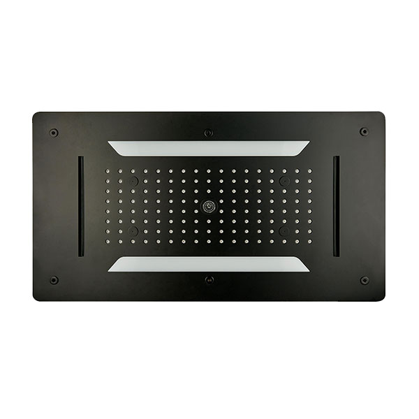 Luxury Square Ceiling Mounted Remote Control LED Rainfall Top Shower