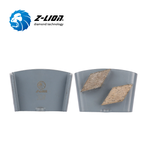 Metal bond double rhombus wing plate diamond grinding tools for concrete floor surface preparation and restoration
