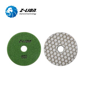 Dot pattern dry resin polishing pad for concrete floor polishing