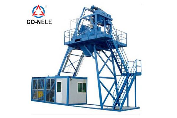 Twin Shaft Paddle Mixer Manufacturers –  30m3/h Mobile concrete batching plant MBP08 – CO-NELE Machinery