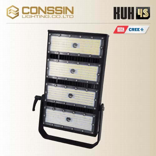 Leading Manufacturer for Led High Bay Light Fixtures - Heavy Duty Industrial LED Flood Light for Light Tower KUH4S – Conssin Lighting detail pictures
