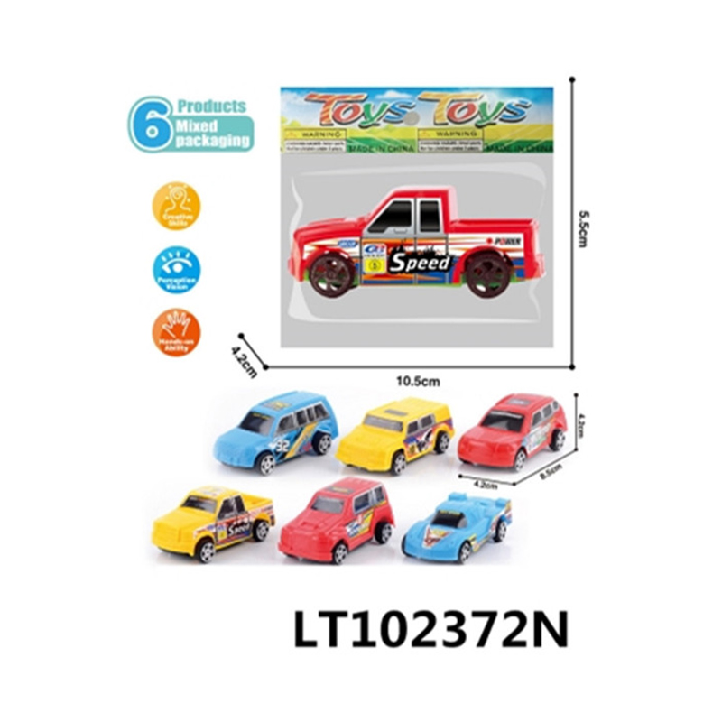 Plastic Funny Pull Back Racing Car Toys 102372N