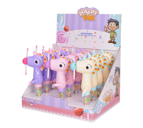 CANDY TOY FUNNY HORSE WITH LIGHT 107325N