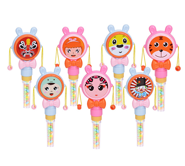 CANDY TOY FUNNY SHAKING DRUM TOY 108514N