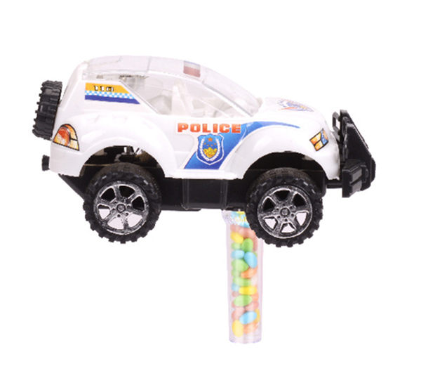 CANDY TOY PULL LINE POLICE CAR 84443N