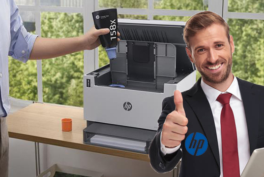HP משיקה מדפסת מיכל לייזר נטולת מחסניות
