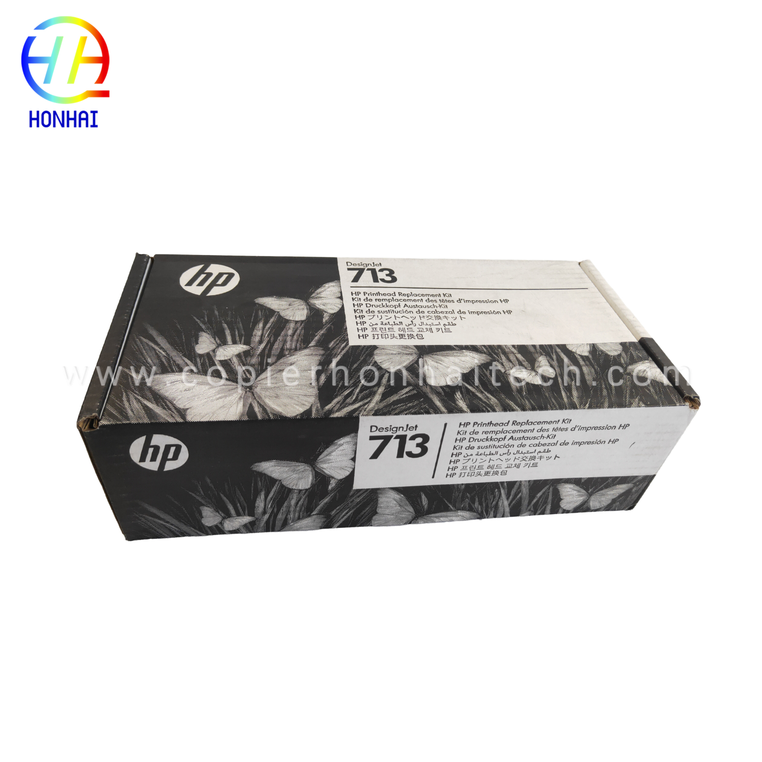 Kit Pengganti Kepala Cetak DesignJet baharu yang asal (3ED58A) untuk Pencetak HP 713 DesignJet T650 T630 T230 T210 & Studio Plotter Hitam