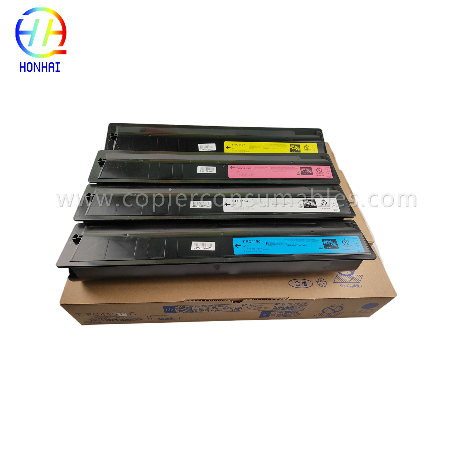 Toner Cartridge Set for Toshiba TF-C415UK TF-C415UC TF-C415UM TF-C415UY 2515AC 3015AC 3515AC 4515AC 5015AC
