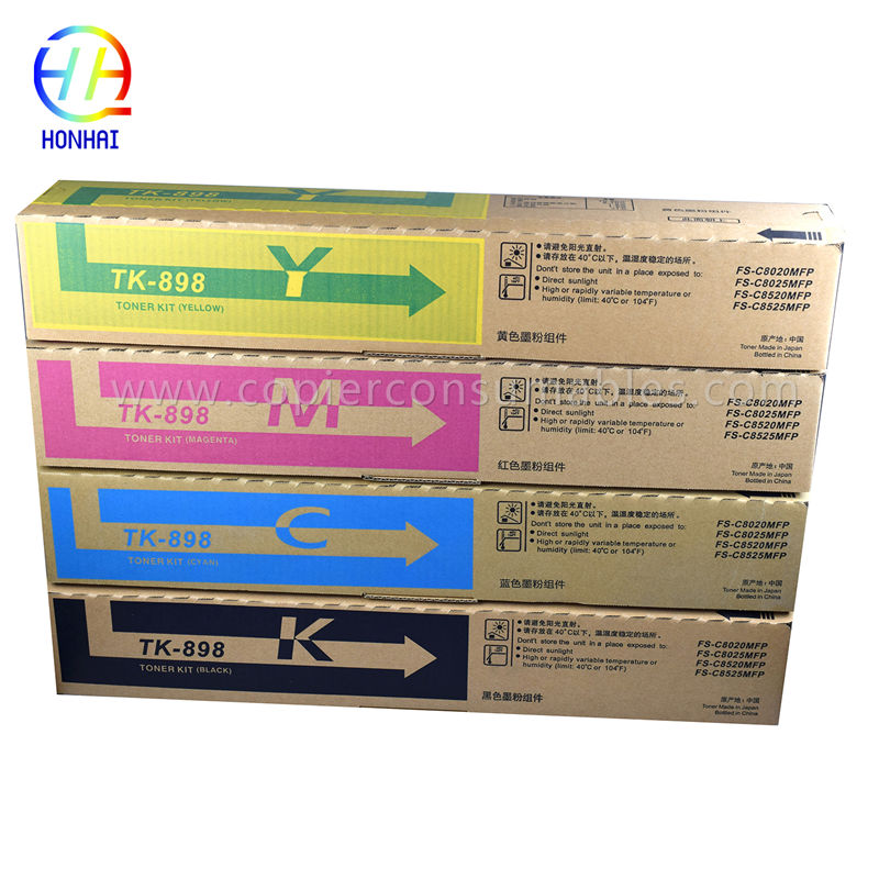 Toner Cartridge for Kyocera KM FS-C8020MFP C8025MFP C8520MFP C8525MFP TK-898