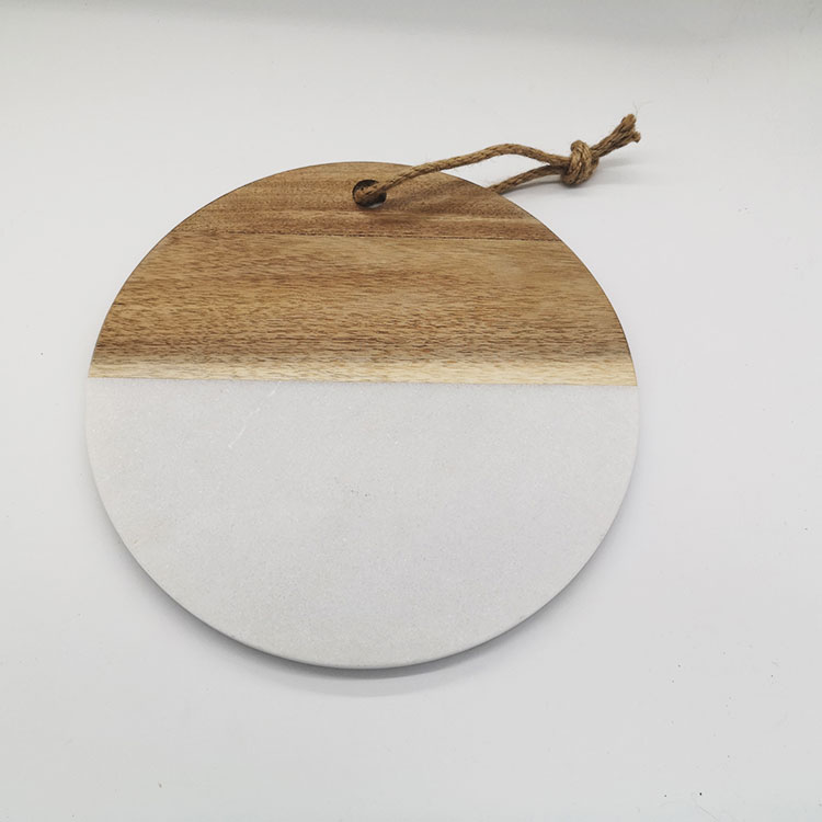 Sample fee free 2020 whole sale Eco freindly Acacia Wood Top Quality marble plat For Cheese Servng board dinner plate homeware