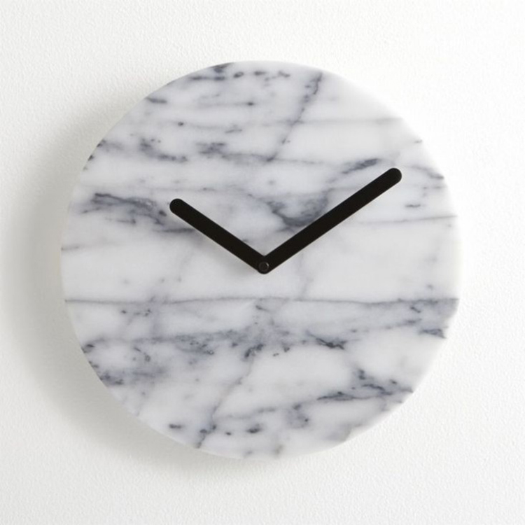2021 New Product Vintage Round Marble Wall Clock House Warming Present