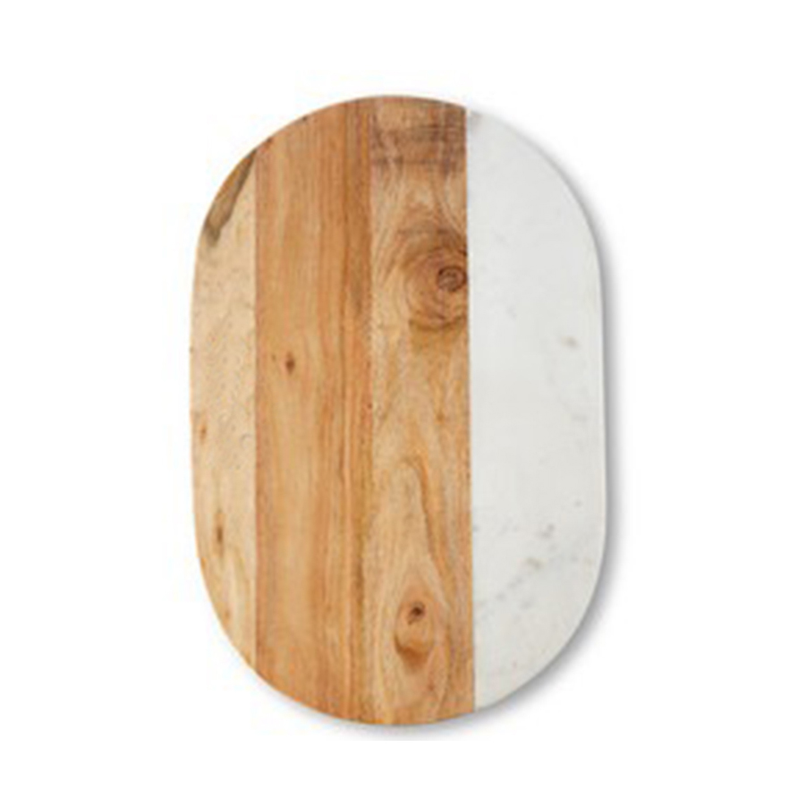 BSCI audit Factory Cosen Stone Oval Shape Marble Chopping Board