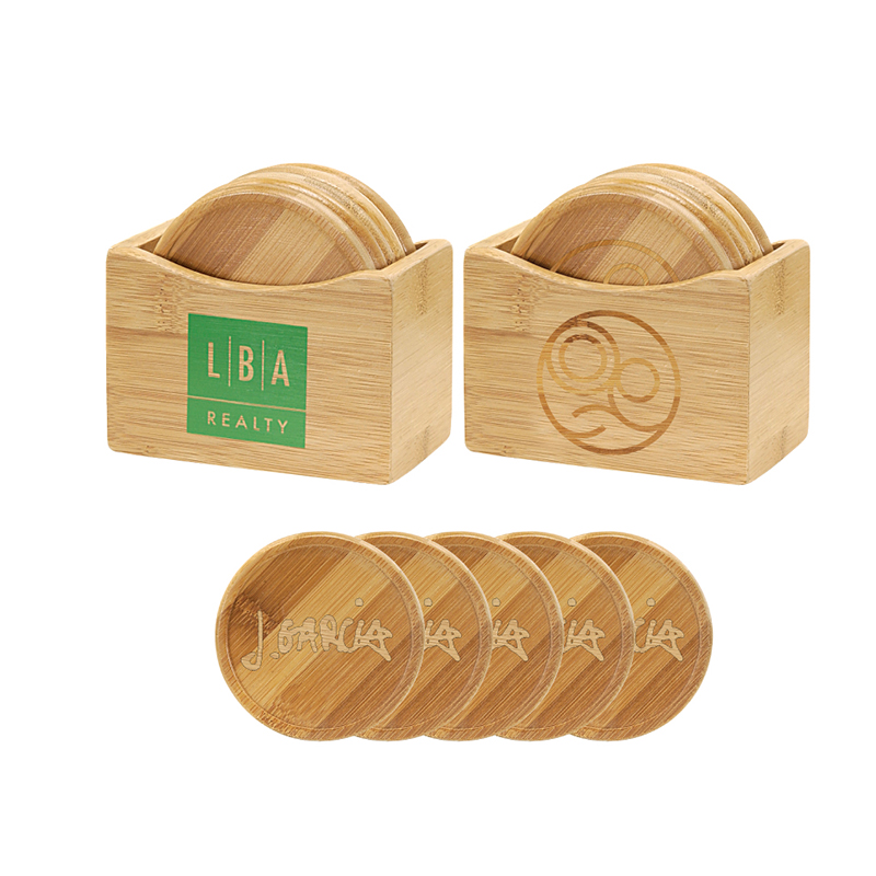 Newest Fashion Natural Bamboo Round Coasters