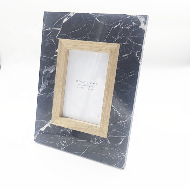 wholesale creative marble wooden photo frame marble wood  picture  photo frame
