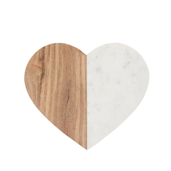 25x25cm Heart Shape Wood Marble Wholesale Home Dinnerware