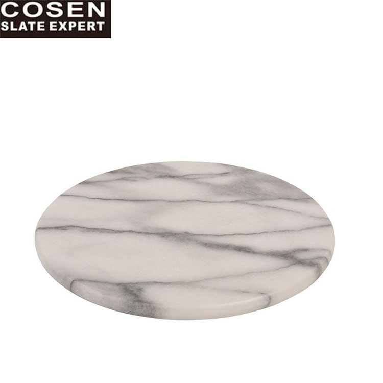 cheap price home decorate marble sevring board plate white marble