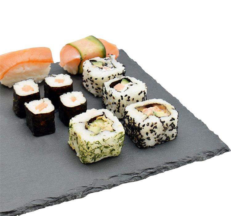 Chinese Factory Direct Korean Stone Serving Sushi Lava Rock  Slate  Dinner Plate