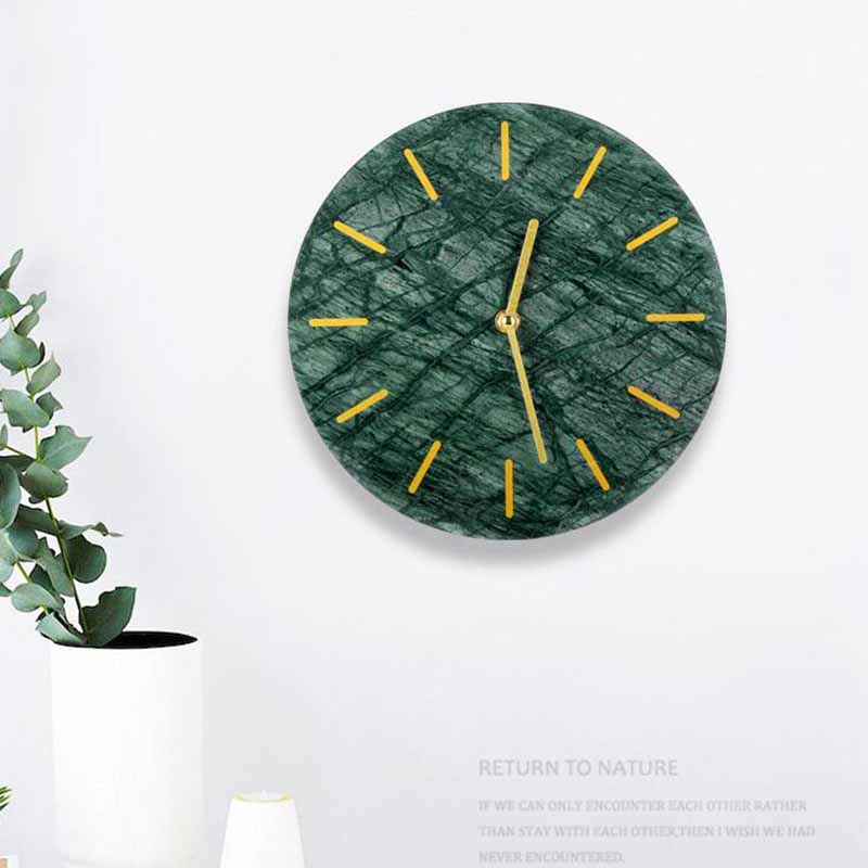 Most Popular Antique Decoration Luxury DIY Modern Handmade Marble Wall Clock