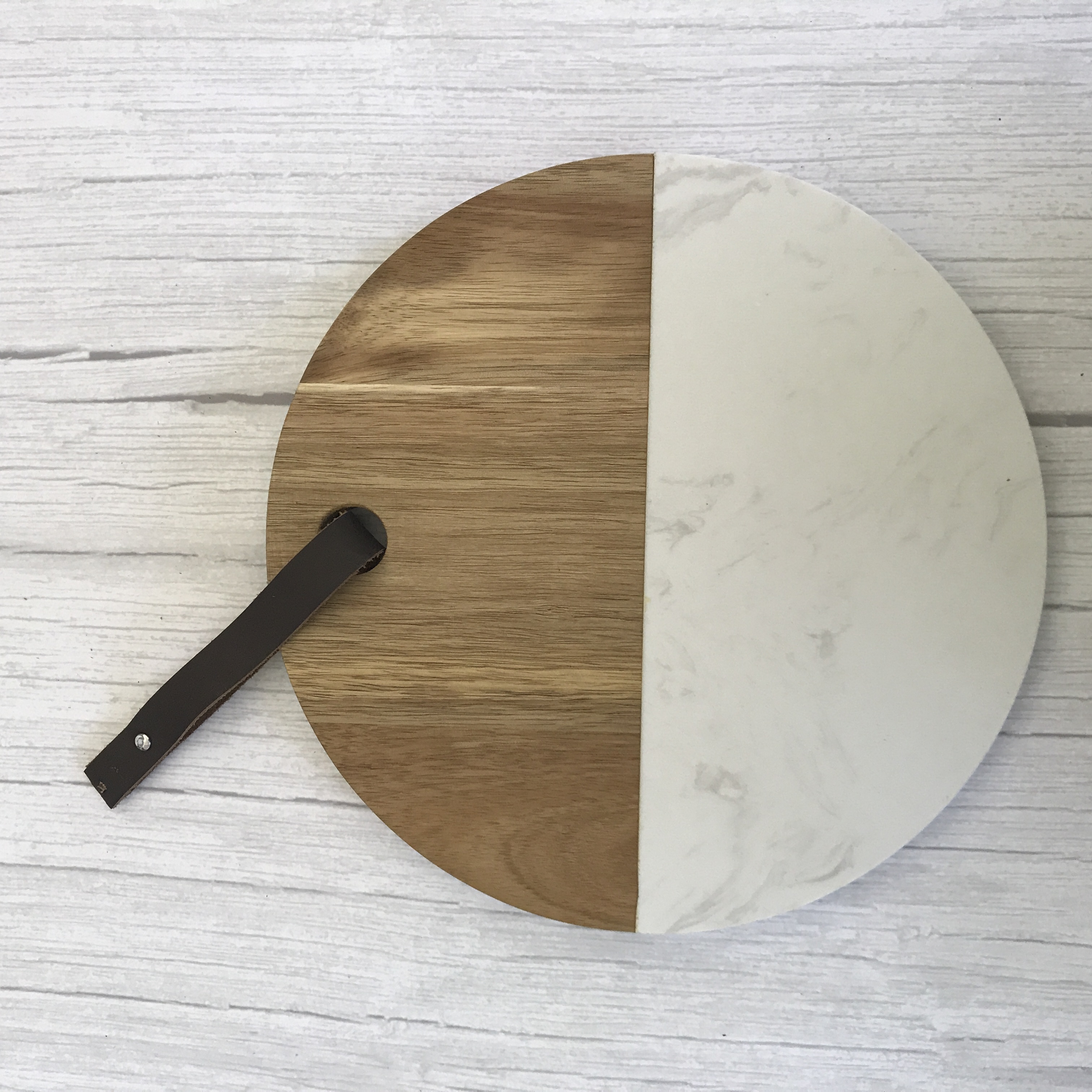 China Factory High-Quality Wholesale Marble and Wood Cutting Board with Hanging Rope