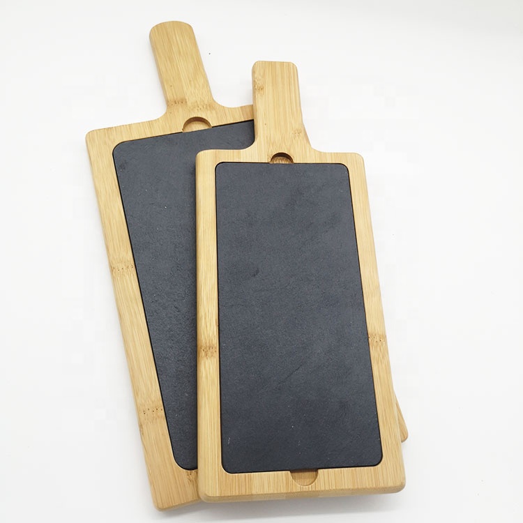Sample fee free new factory wholesale Wood slate cheese board cutting Servng board dinner plate homeware