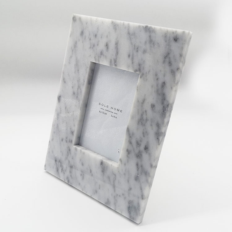 Factory high quality marble wooden photo frame High end marble collage picture  photo frame Featured Image