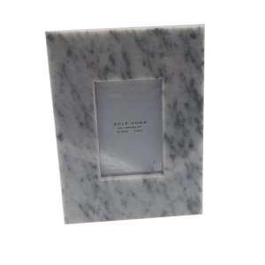 Factory high quality marble wooden photo frame High end marble collage picture  photo frame