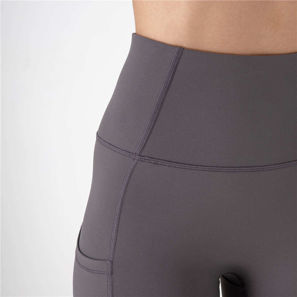 Longline Sports Bra - Classic Yoga Pants with Pockets – Mixiu