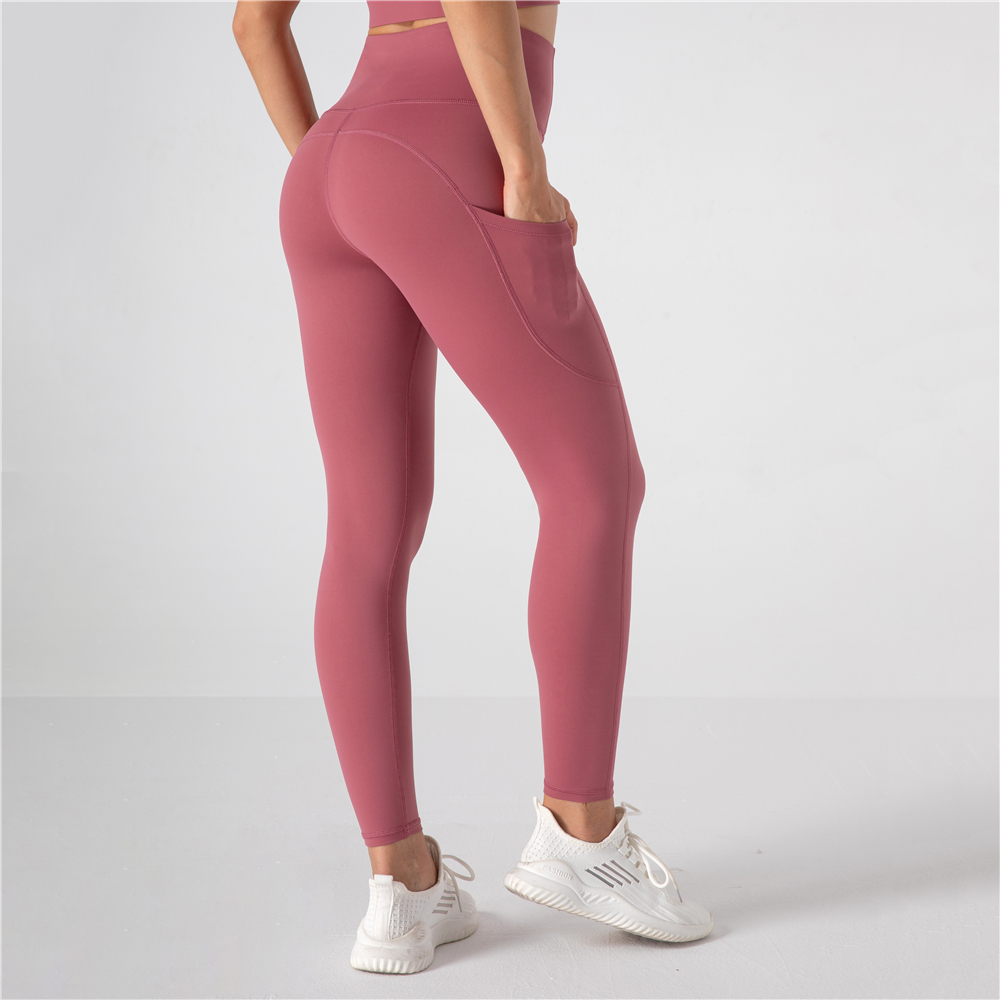 Longline Sports Bra -
 Classic Yoga Pants with Pockets – Mixiu
