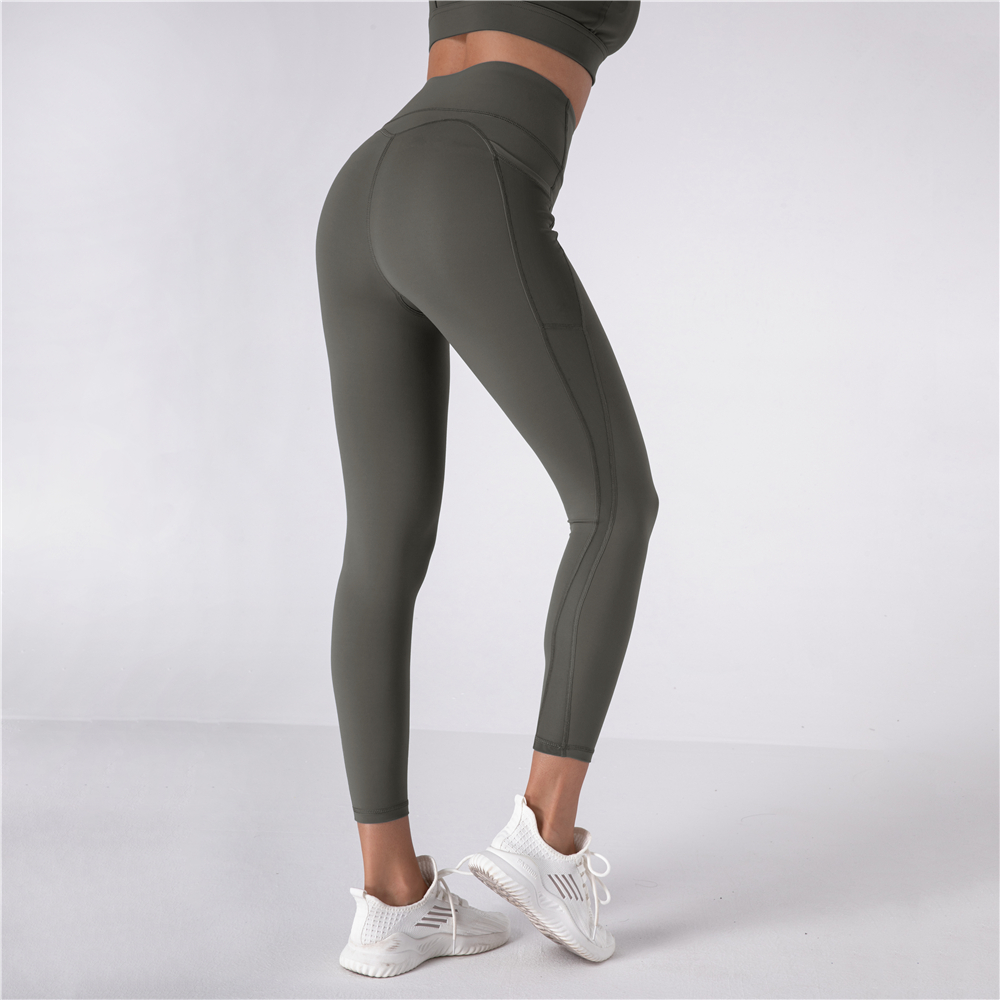 OEM manufacturer High Leg Bikini Bottoms - Yoga Pants with Pockets – Mixiu