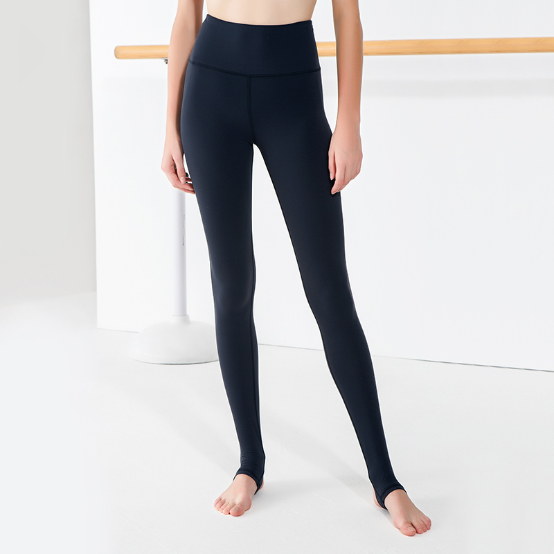 High-waisted tight-fitting trousers