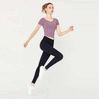 Running yoga short sleeve suit