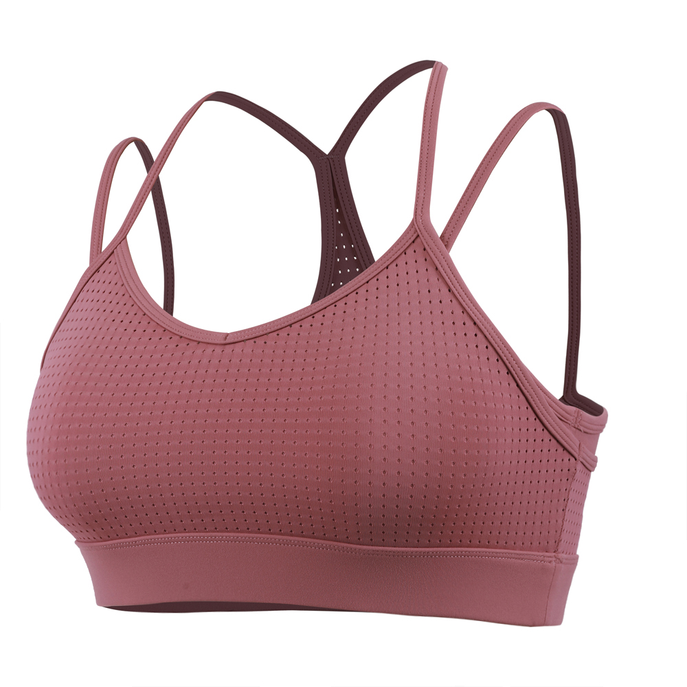 Outer Mesh Double Layer Sports Sling Bra S22D218B Featured Image