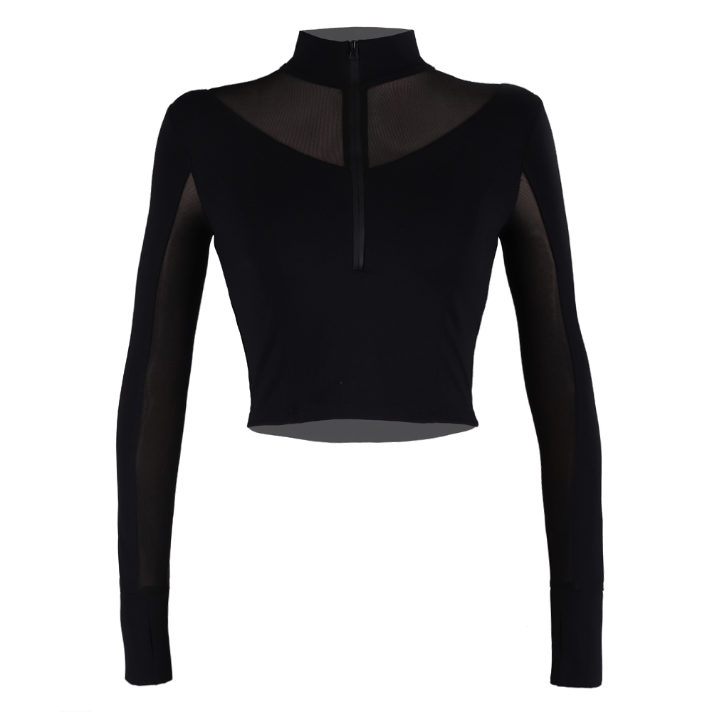 Women Long Sleeve With Zipper And Mesh S22D124T Featured Image
