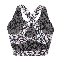 Leopard Print Shock-absorbing Running Vest With Beautiful Back S22D059B