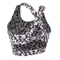 Leopard Print Shock-absorbing Running Vest With Beautiful Back S22D059B