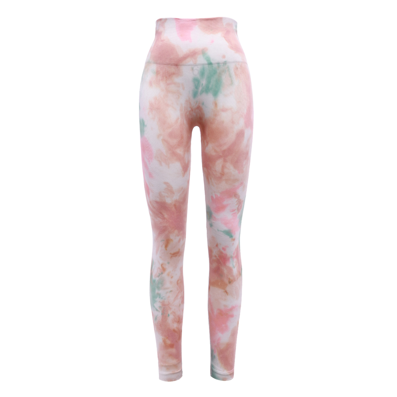 Seamless Colorful Tie-dyed Trainings Leggings SS21D092L Featured Image