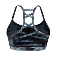 Printed Sports Bra With Cross Straps On The Back S22D129B