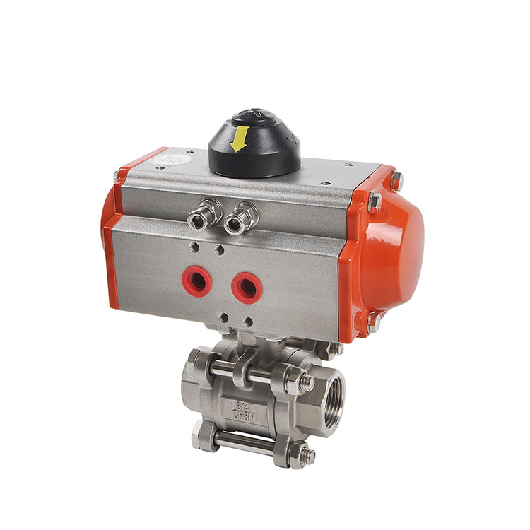 HK56-3PS Stainless Steel Air Actuated Ball Valve