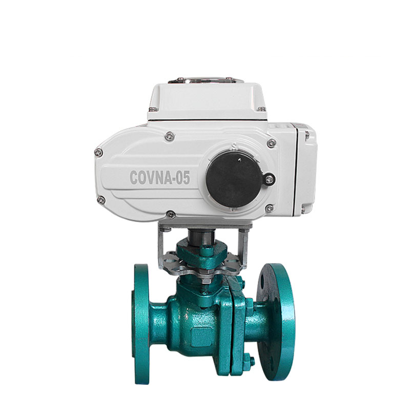 HK60-F46 Anti-Corrosive 2 Way Electric Ball Valve For Wastewater Treatment