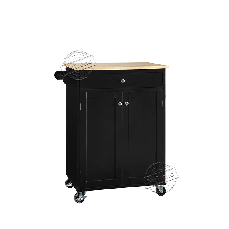 102078 Small Portable Kitchen Dining Room Cart on Wheels