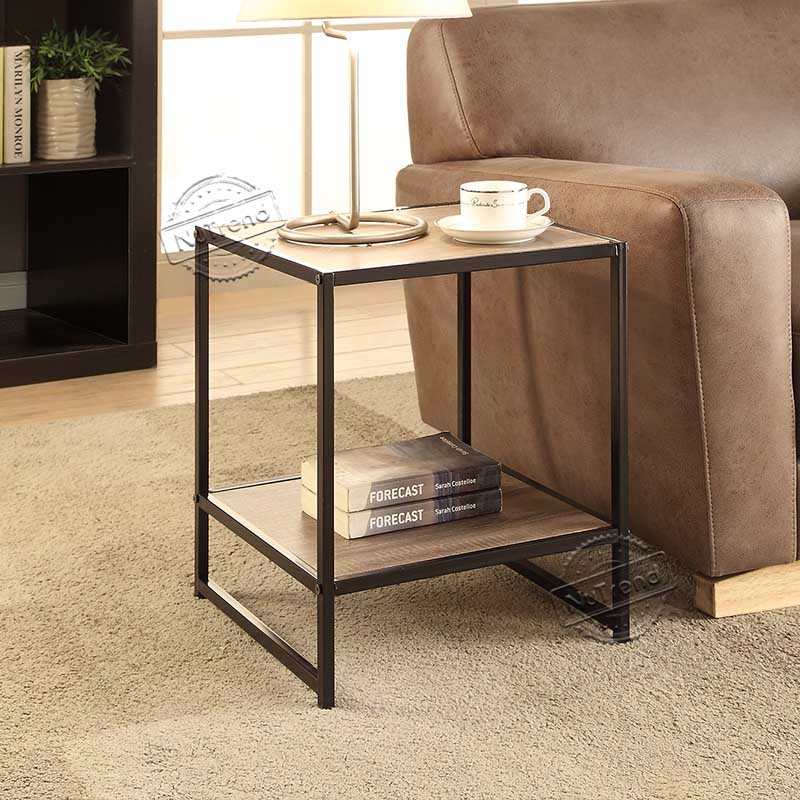 203122 Modern Cheap Side Table with 2 Shelves for Living Room