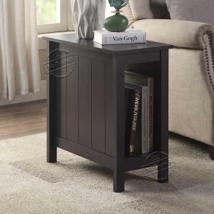 Espresso Chairside Table for Living Room 203575