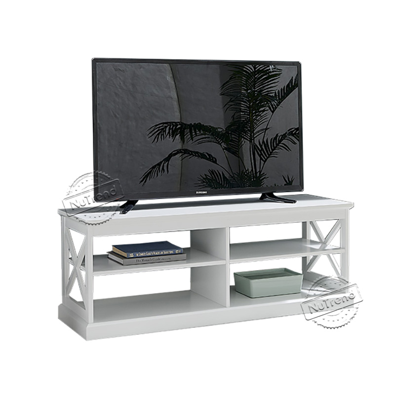Cross Base 3 Tier TV Stand Entertainment Center Media Console Table 203627 Featured Image